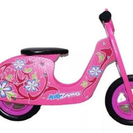 Kidzamo Maria Pink Wooden Balance Scooter 12" for Kids