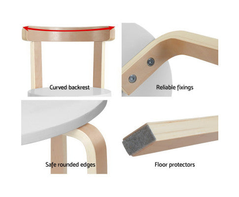 Nordic Kids Table Chair Set 3PC Desk Activity Study Play Children Modern - SM Everyday Living