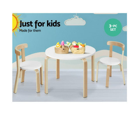 Nordic Kids Table Chair Set 3PC Desk Activity Study Play Children Modern - SM Everyday Living