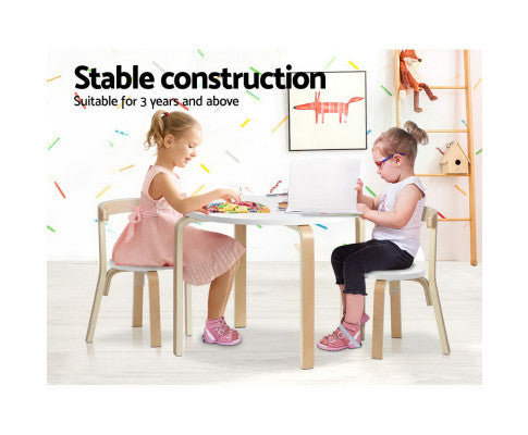 Nordic Kids Table Chair Set 3PC Desk Activity Study Play Children Modern - SM Everyday Living