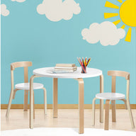 Nordic Kids Table Chair Set 3PC Desk Activity Study Play Children Modern - SM Everyday Living