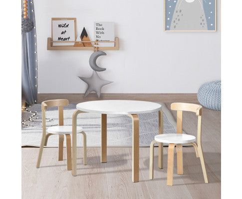 Nordic Kids Table Chair Set 3PC Desk Activity Study Play Children Modern - SM Everyday Living