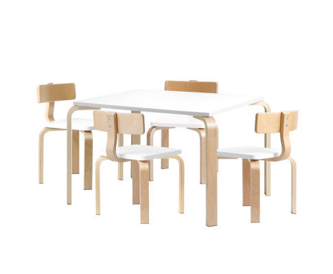 Nordic Kids Table Chair Set Desk 5PC Activity Dining Study Children Modern - SM Everyday Living