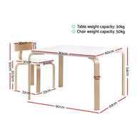 Nordic Kids Table Chair Set Desk 5PC Activity Dining Study Children Modern - SM Everyday Living