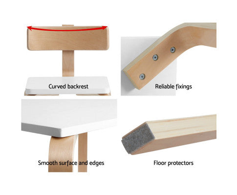 Nordic Kids Table Chair Set Desk 5PC Activity Dining Study Children Modern - SM Everyday Living
