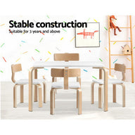 Nordic Kids Table Chair Set Desk 5PC Activity Dining Study Children Modern - SM Everyday Living