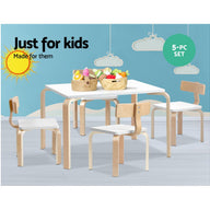 Nordic Kids Table Chair Set Desk 5PC Activity Dining Study Children Modern - SM Everyday Living