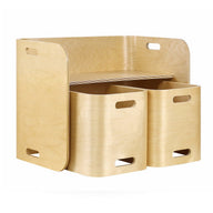 3 PC Nordic Kids Table Chair Set Beige Desk Activity Compact Children - SM Everyday Living