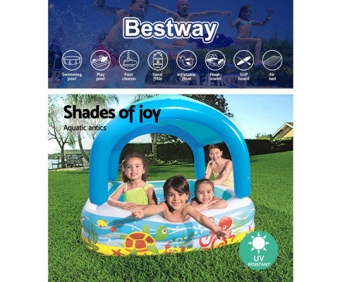 Inflatable Kids Pool Canopy Play Pool Swimming Pool Family Pools - SM Everyday Living