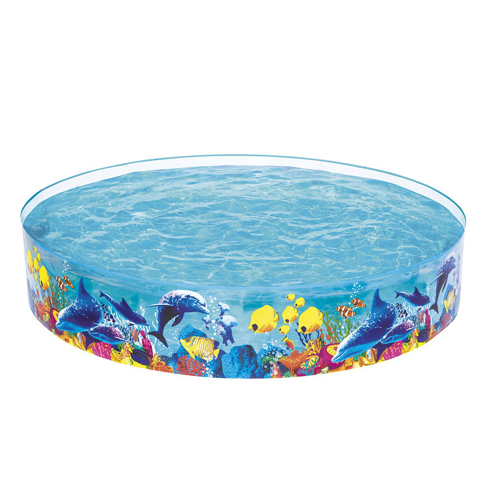 Bestway Kids Pool 244x46cm Round Above Ground Rigid Swimming Pools Undersea 2074L - SM Everyday Living