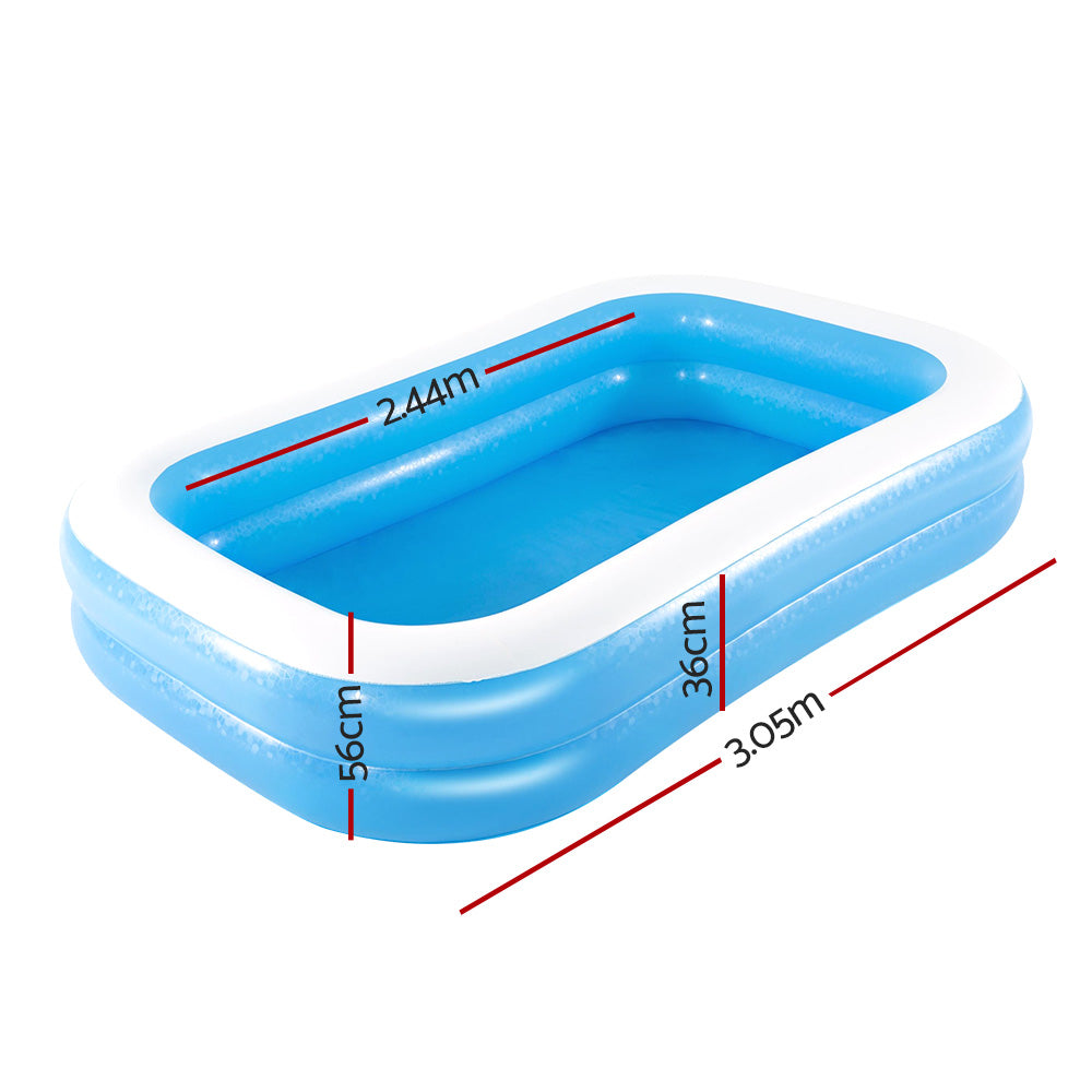 Bestway Kids Pool 262x175x51cm Inflatable Above Ground Swimming Pools 778L - SM Everyday Living