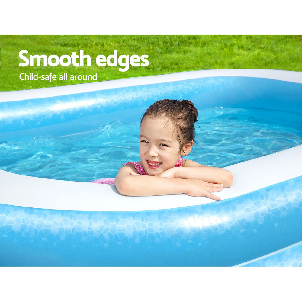Bestway Kids Pool 262x175x51cm Inflatable Above Ground Swimming Pools 778L - SM Everyday Living