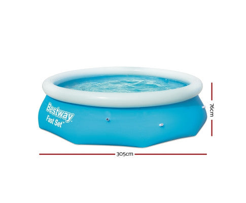 Above Ground Swimming Pool 305x76cm Fast Set Pool Family - SM Everyday Living