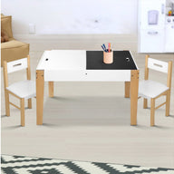 Kids Table and Chair Set Activity Chalkboard Toys Storage Desk Drawing - SM Everyday Living