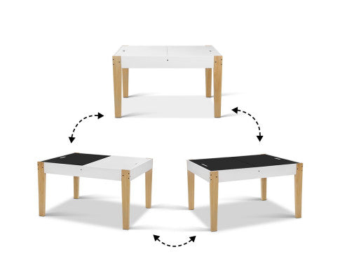 Kids Table and Chair Set Activity Chalkboard Toys Storage Desk Drawing - SM Everyday Living
