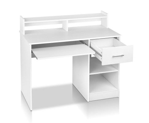 Office Computer Desk with Storage - White - SM Everyday Living