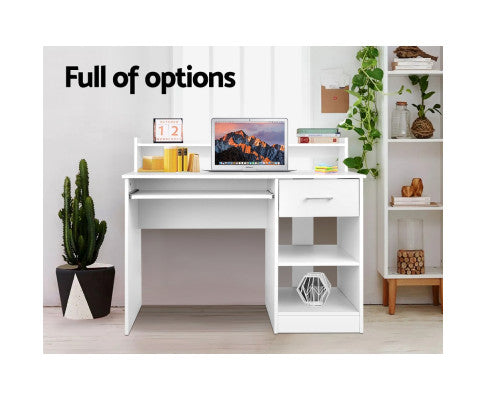 Office Computer Desk with Storage - White - SM Everyday Living