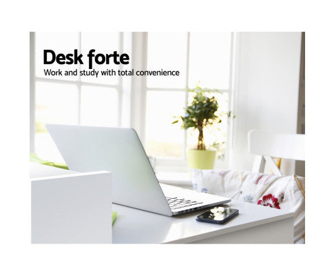 Office Computer Desk with Storage - White - SM Everyday Living