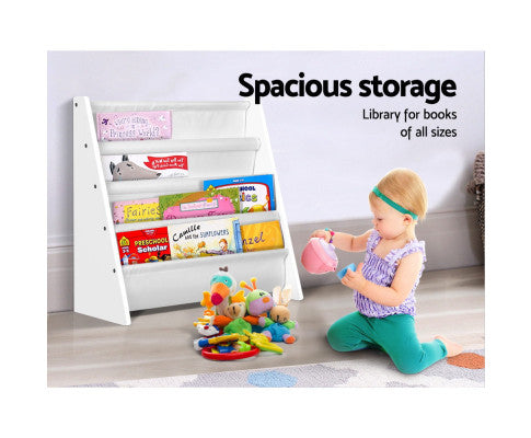 Kids Bookshelf Shelf Children Bookcase Magazine Rack Organiser Display - SM Everyday Living