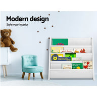 Kids Bookshelf Shelf Children Bookcase Magazine Rack Organiser Display - SM Everyday Living