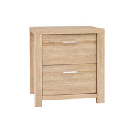Bedside Table Lamp Side Tables Drawers Nightstand Unit Beige Wood - SM Everyday Living