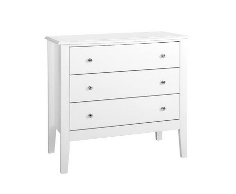 Chest of Drawers Storage Cabinet Bedside Table Dresser Tallboy White - SM Everyday Living