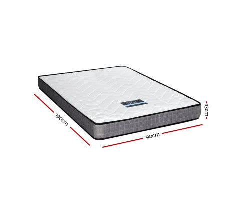 Mattress Medium Firm Mattresses Tight Top Bed Bonnel Spring 13cm SINGLE - SM Everyday Living
