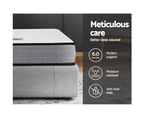Mattress Medium Firm Mattresses Tight Top Bed Bonnel Spring 13cm SINGLE - SM Everyday Living