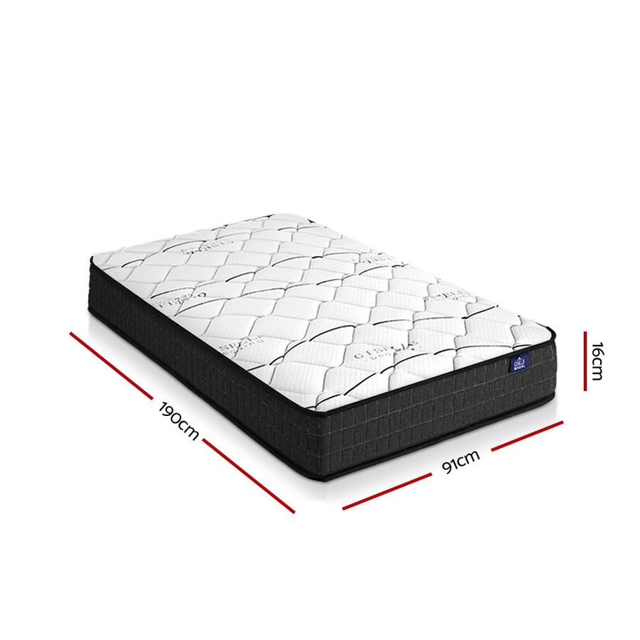 Bedding Glay Bonnell Spring Mattress 16cm Thick Single - SM Everyday Living