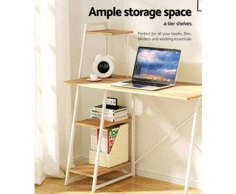 Computer Desk Laptop Table Bookshelf Desk Storage Rack Home Study Office - SM Everyday Living
