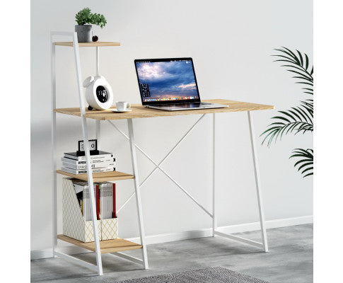 Computer Desk Laptop Table Bookshelf Desk Storage Rack Home Study Office - SM Everyday Living