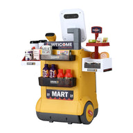 Keezi Kids Pretend Playset Supermarket Shopping Role Play Toy Cash Food 48PCS - SM Everyday Living