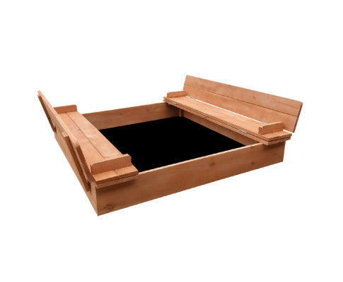 Wooden Outdoor Sandpit Set - Natural Wood - SM Everyday Living