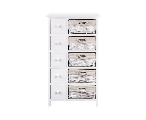 5 Basket Storage Drawers - White - SM Everyday Living