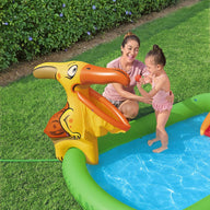 190L Jurassic Splash Water Play Centre, Bright Dinosaur Theme with Slide - SM Everyday Living