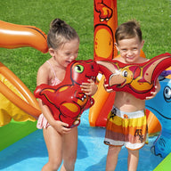 190L Jurassic Splash Water Play Centre, Bright Dinosaur Theme with Slide - SM Everyday Living