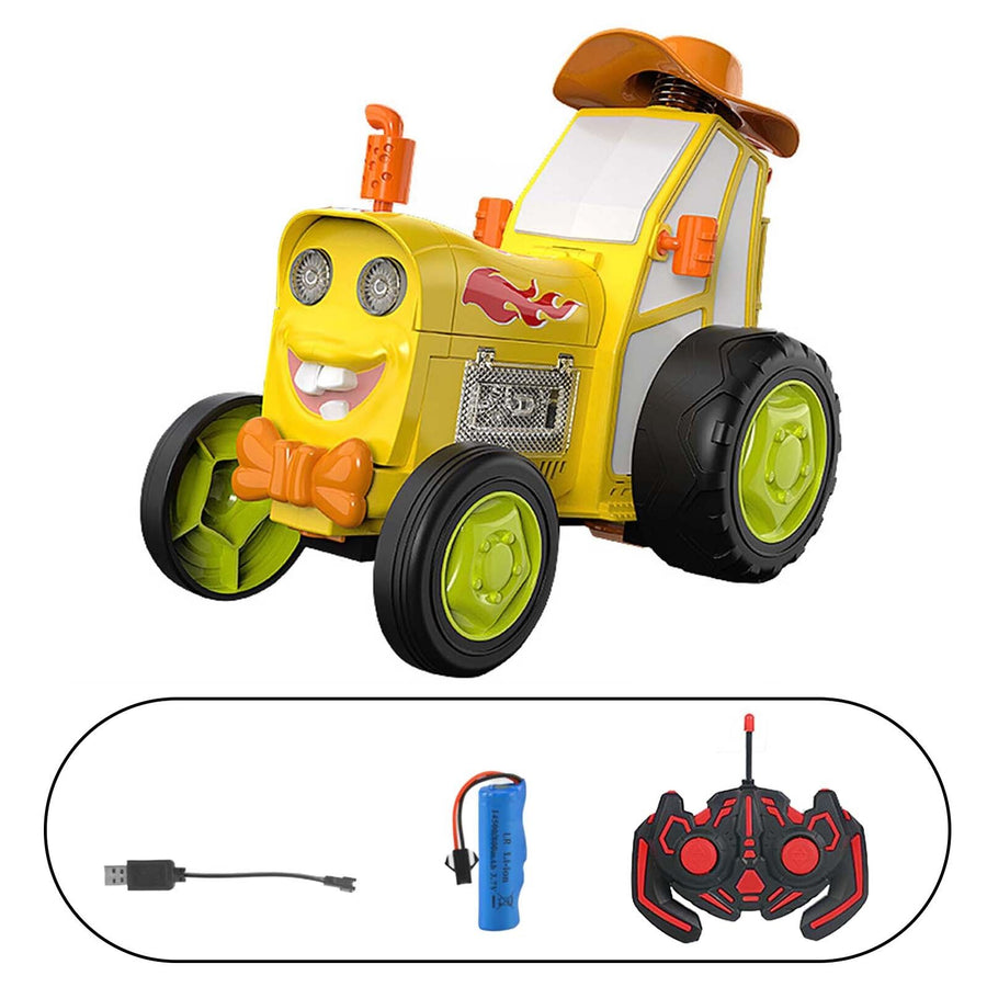 Yellow Crazy Jumping Car Remote Control