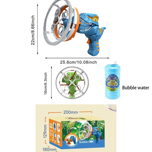 Blue Automatic Bubble Machine Bazooka Toy