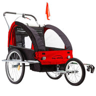 Tag-Along Kids Bike Trailer Child Bicycle Pram Stroller Children Wheel Jogger Red - SM Everyday Living