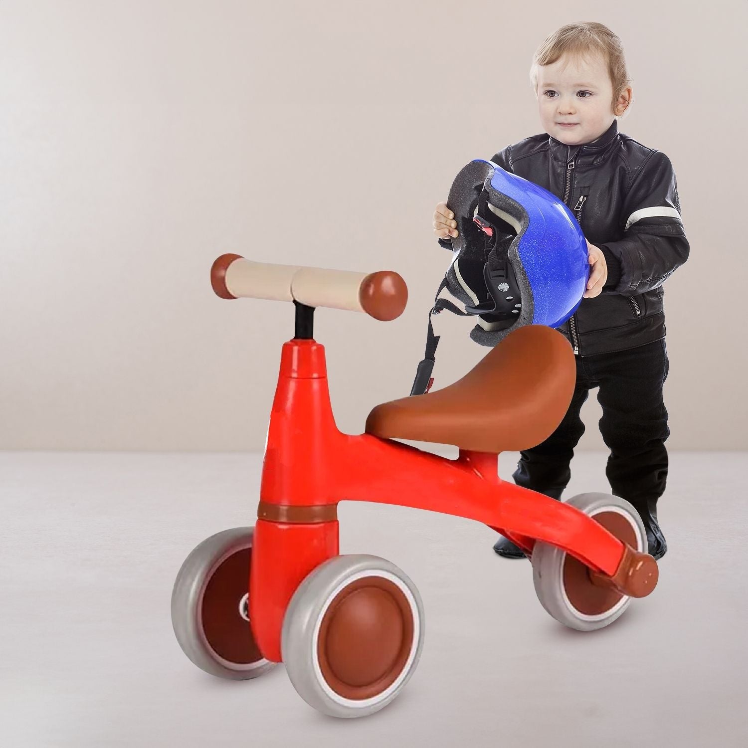 3 Wheels Baby Balance Bike Red