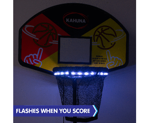Trampoline Led Basketball Hoop Set With Light-up Ball - SM Everyday Living