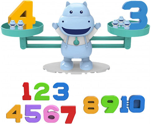 Balance Hippo Building Blocks Educational Toys-Preschool Learning Education Boys and Girls Ages 3 4 5 - SM Everyday Living