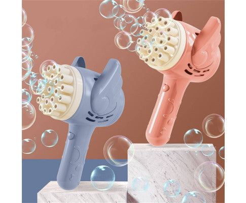 23-Hole Angel Bubble Hammer Gatling Bubble Machine Children's Electric Toy - SM Everyday Living