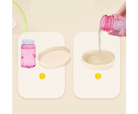 23-Hole Angel Bubble Hammer Gatling Bubble Machine Children's Electric Toy - SM Everyday Living
