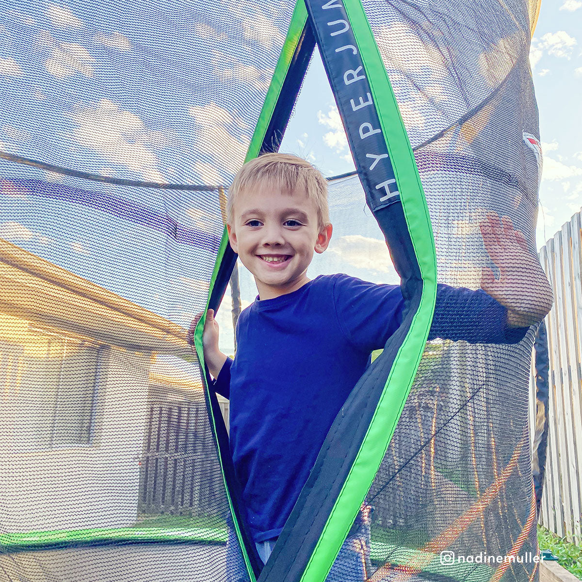 14ft Springless Trampoline - Green