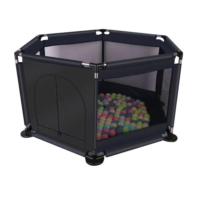 130cm Foldable Indoor Playpen Fence with Gate for Play Area or Rest Zone Setup - Red