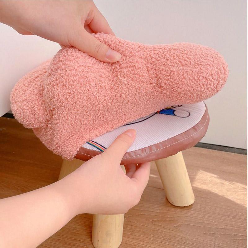 Small Flower Short Stool for Entryway or Living Room Shoe Bench or Footrest - Blue