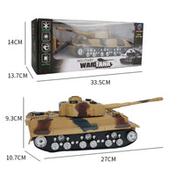 1 32 Four-way Rc Tank with Remote Control - Green