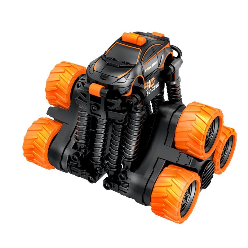 Telescopic Deformation Rc Stunt Car - Off-road Tumbling Climber - Black Green