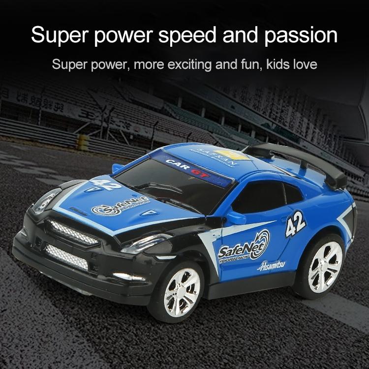 Mini Rc Car with Remote Control - Coke can Design - Yellow